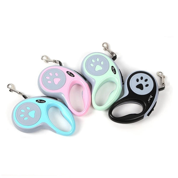 Retractable Dog Leash - 3m/5m Nylon Walking Lead for Small Pets