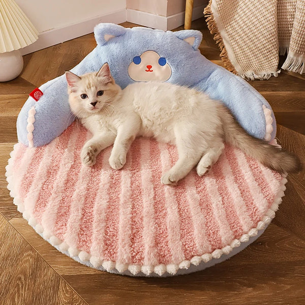 HOOPET Winter Pet Bed Mat - Soft Velvet Cushion for Cats and Small Dogs