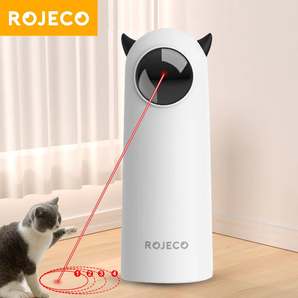 Interactive LED Laser Cat Toy - Smart Automatic Teasing Toy for Indoor Pets
