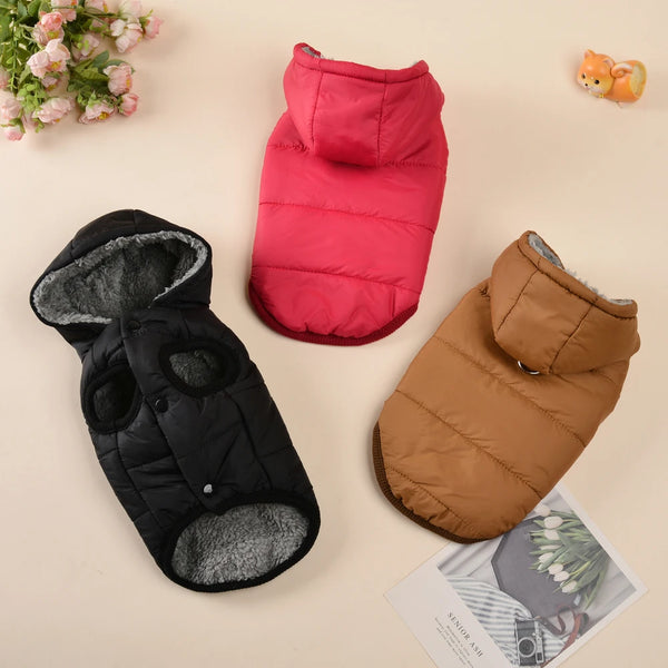 Warm Pet Hoodie Coat - Cozy Fleece Jacket for Small Cats and Dogs