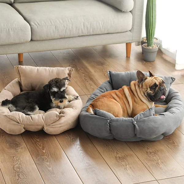 3-in-1 Pet Bed Sofa - Warm Sleeping Nest for Dogs and Cats