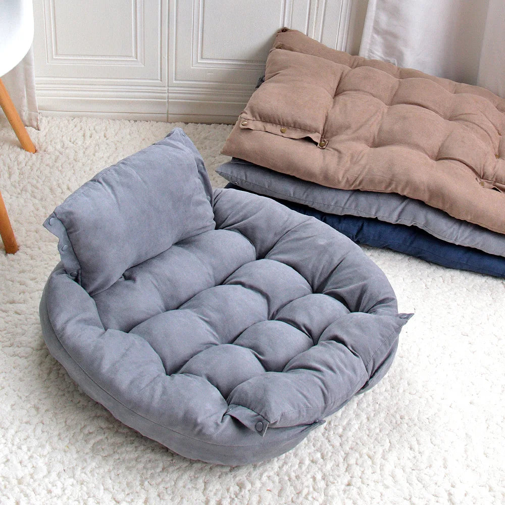 3-in-1 Pet Bed Sofa - Warm Sleeping Nest for Dogs and Cats