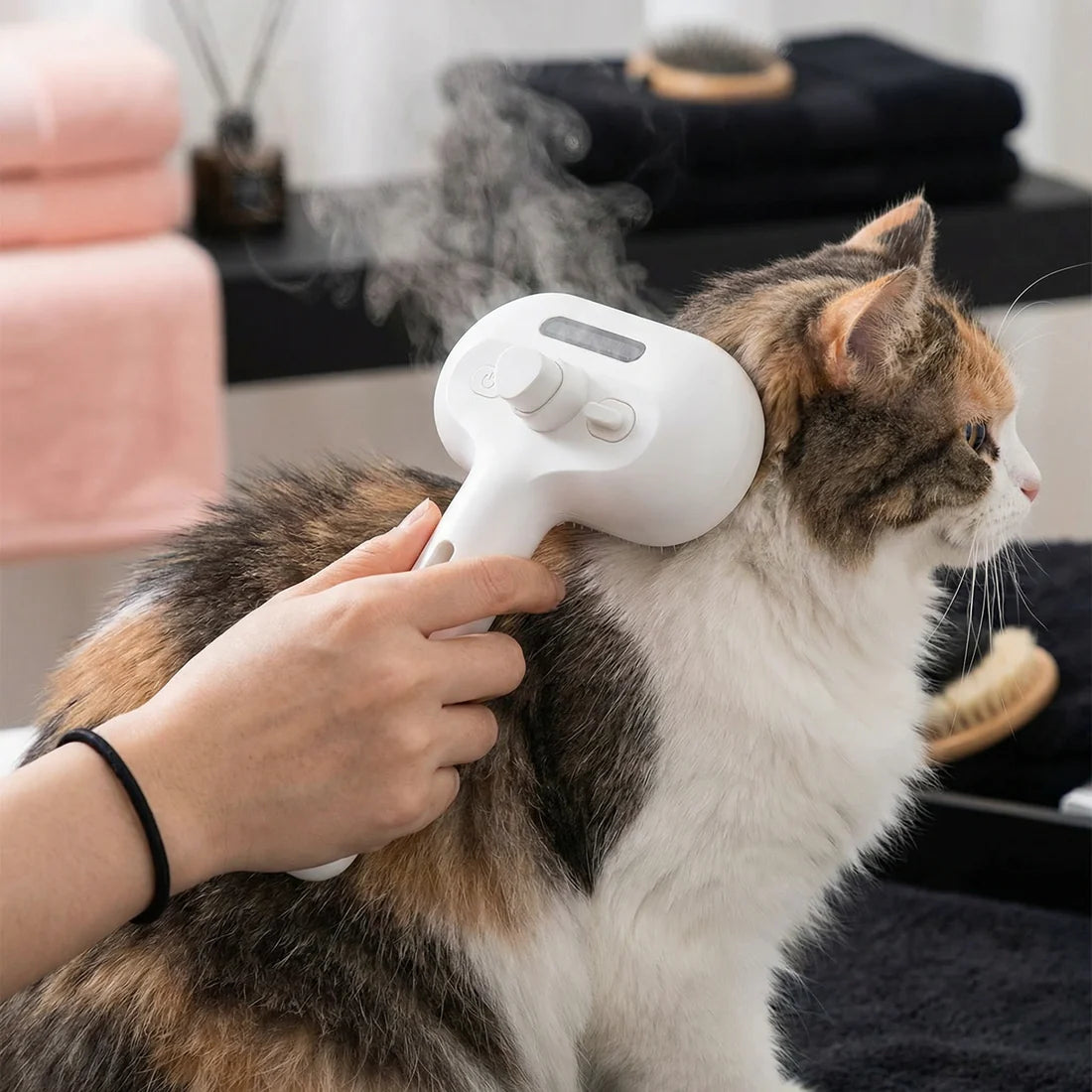 2‑in‑1 Pet Spray Brush