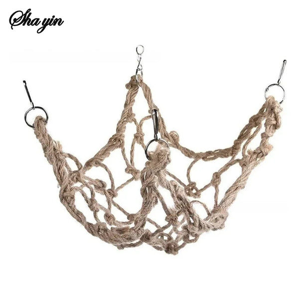 Parrot Rope Climbing Net Toy - Adventure and Gnawing Cage Toy