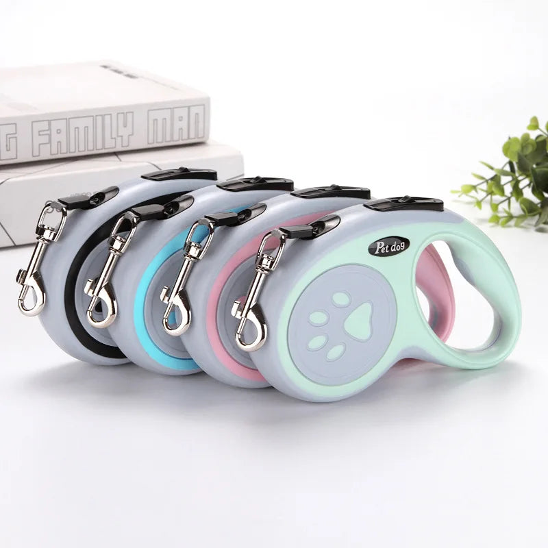 Retractable Dog Leash - 3m/5m Nylon Walking Lead for Small Pets