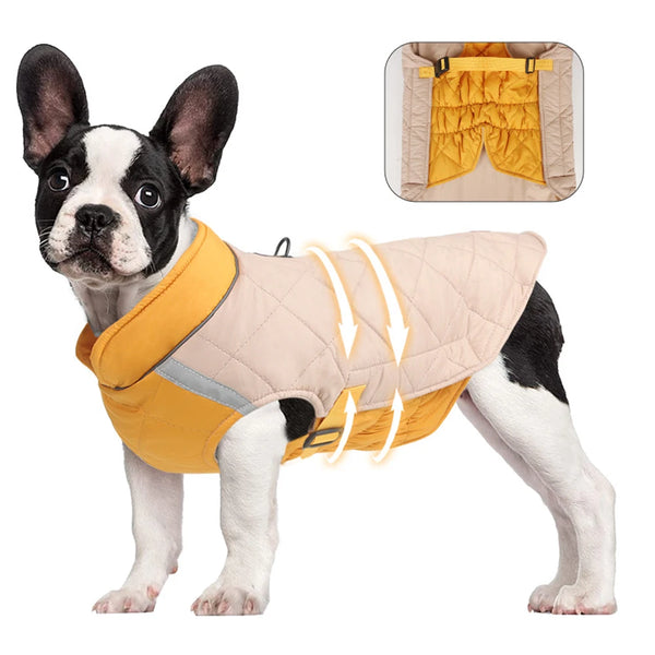 Waterproof Padded Dog Vest Jacket - Warm Winter Coat for Small to Large Dogs