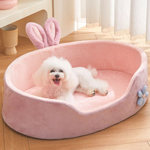 Detachable Washable Pet Bed - Soft Four-Season Sleeping Bed