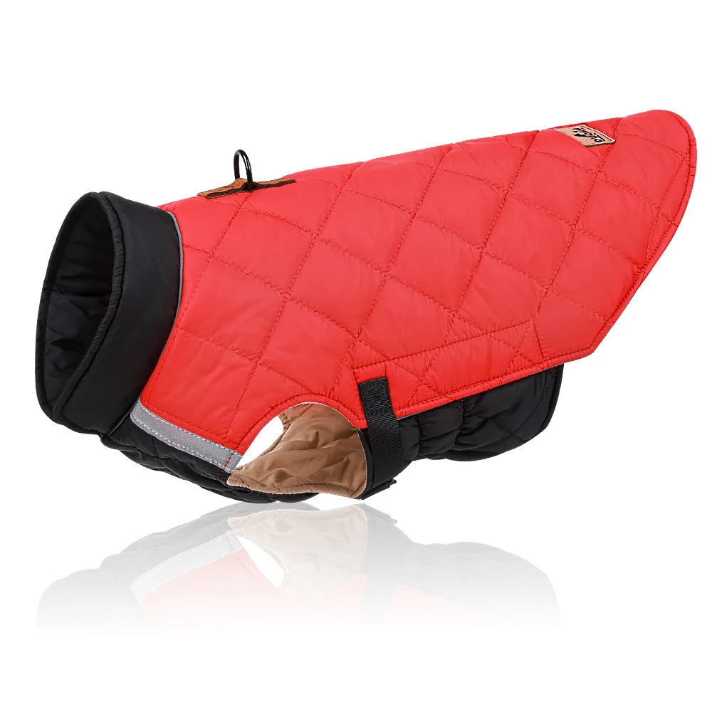 Waterproof Padded Dog Vest Jacket - Warm Winter Coat for Small to Large Dogs