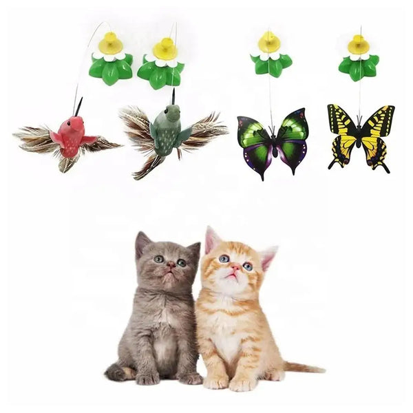 Automatic Butterfly Cat Toy - Rotating Interactive Toy for Curious Cats