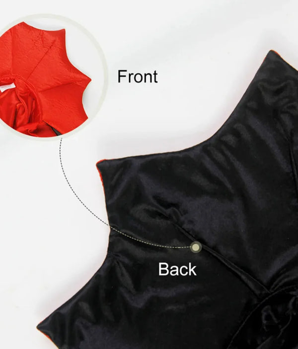 Vampire Pet Cape Costume - Halloween Cloak for Small Dogs and Cats