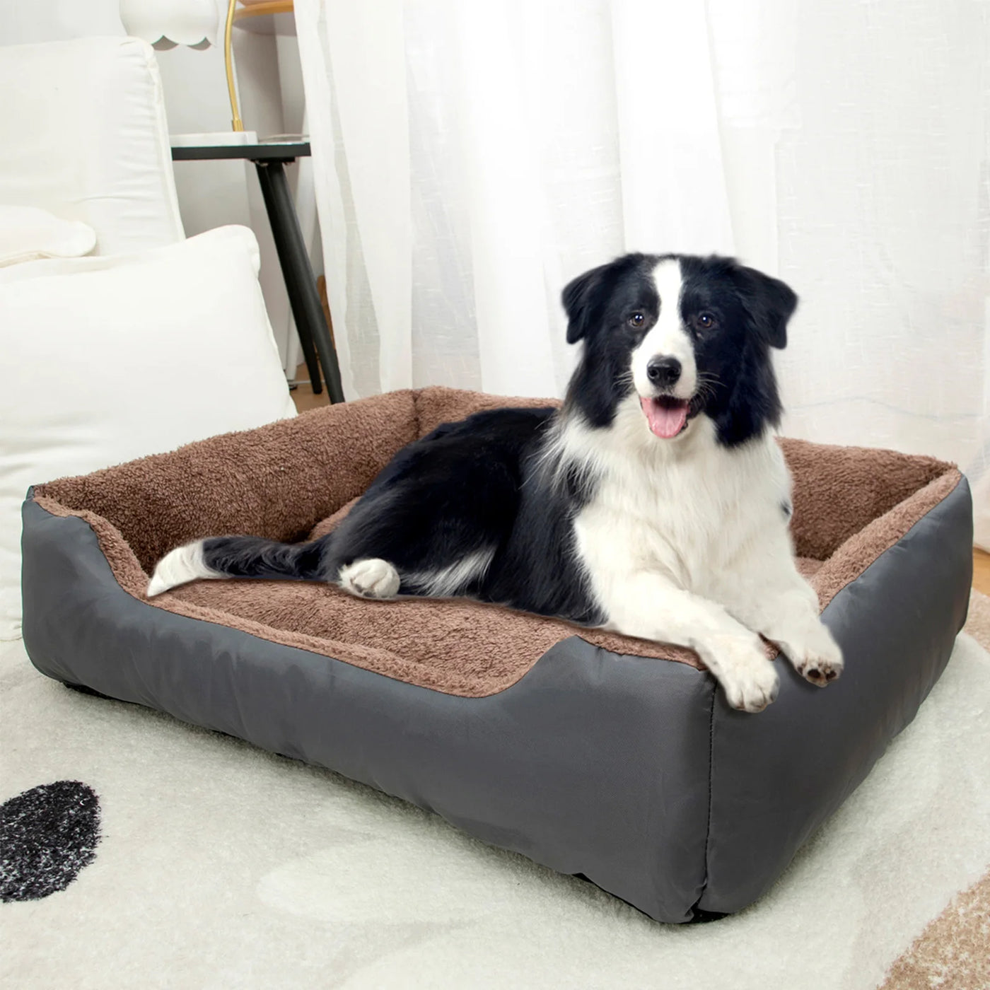 Cozy Dog Sofa Bed - Plush Cushion Basket for Dogs