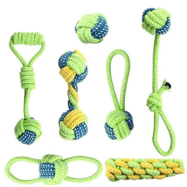 Cotton Rope Ball Dog Toy - Interactive Chew Toy for Small and Large Dogs