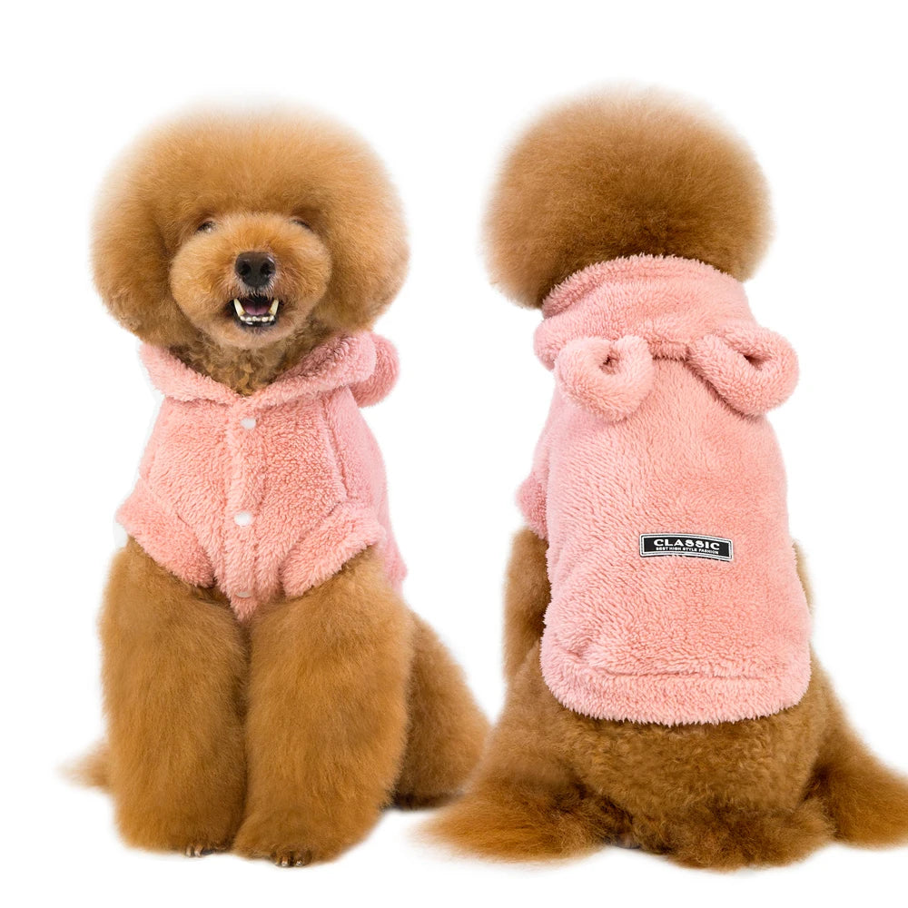 Warm Pet Coat Jacket - Soft Winter Clothing for Small Dogs and Cats