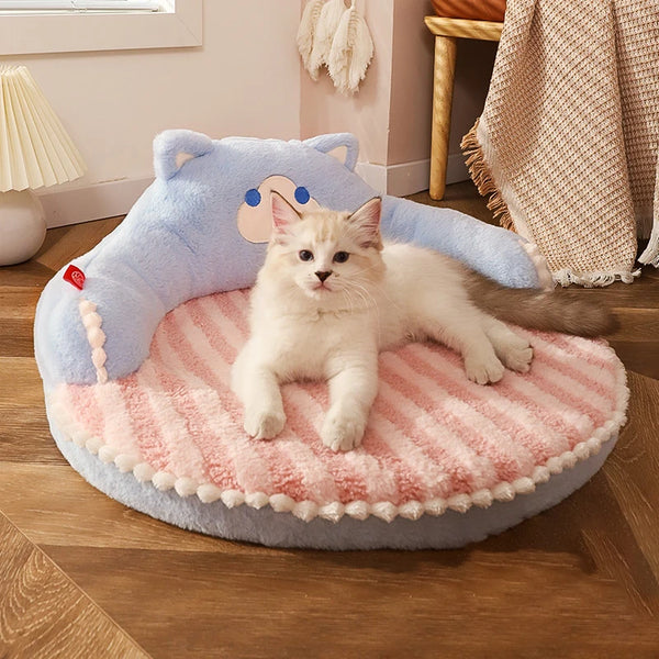 HOOPET Winter Pet Bed Mat - Soft Velvet Cushion for Cats and Small Dogs